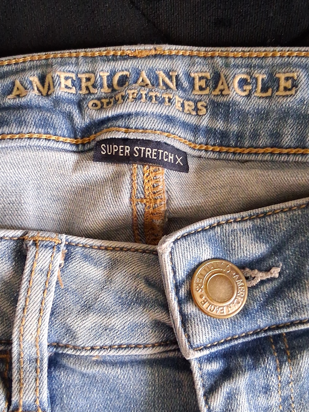 American Eagle Outfitters Light Blue Distressed Women's Skinny Jeans - Picture 5 of 5